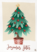 Sapin d&eacute;cor&eacute; pour des f&ecirc;tes joyeuses